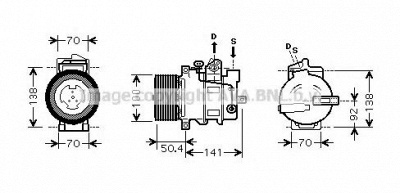 AVA QUALITY COOLING msk431 -  Компрессор, кондиционер